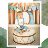 Costumaș botez Nemo cu body Ad Astra, bumbac reiat și muselină